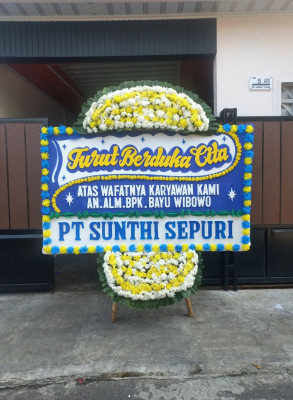 Papan Bunga Duka di Kolese